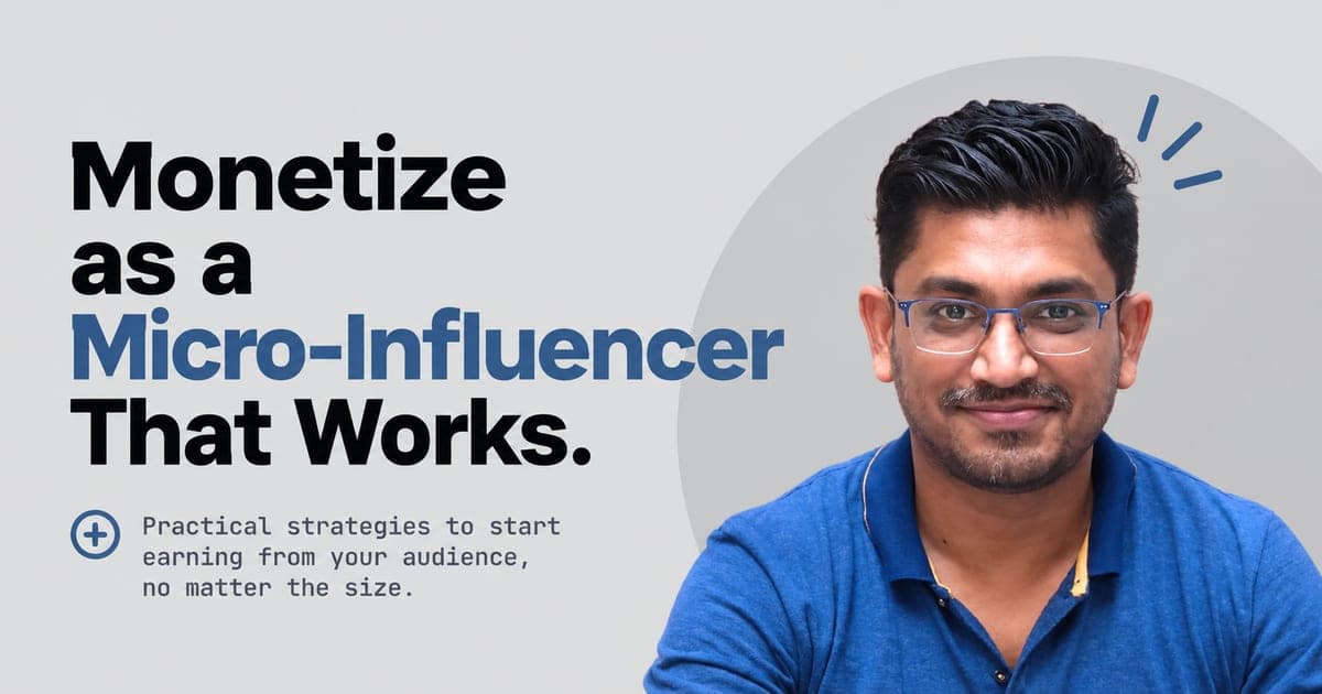 Micro-Influencer Monetization Strategies That Actually Work